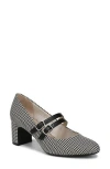 Lifestride Women's True Almond Toe Block Heel Mary Jane Pumps In Gray