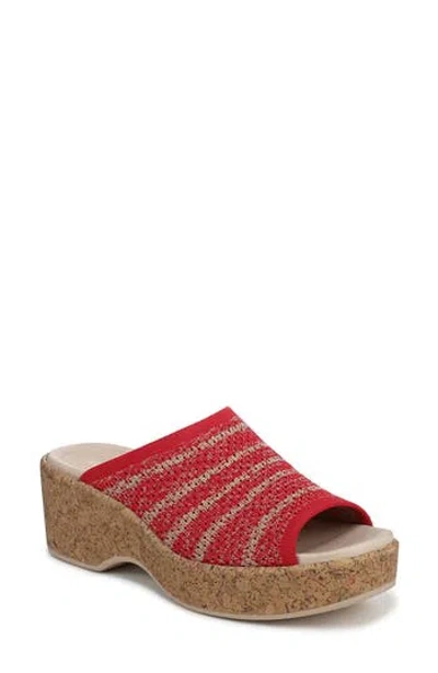 Lifestride Very Ready Platform Sandal In Red