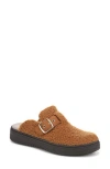 Lifestride Women's Vibe-cozy Washable Round Toe Mule Clogs In Brown