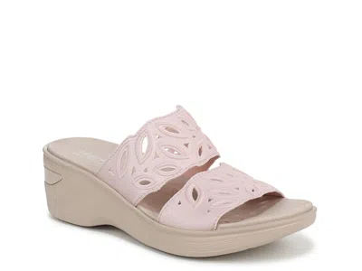 Lifestride Wide Width Delight Wedge Sandal In Pink