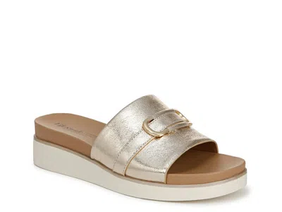Lifestride Wide Width Genevieve Sandal In Gold