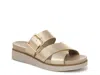Lifestride Wide Width Getaway Wedge Sandal In Brown