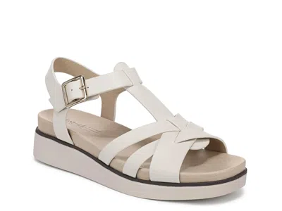 Lifestride Wide Width Grandoise Wedge Sandal In White