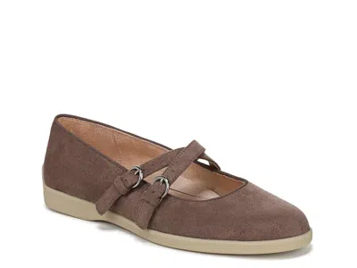 Lifestride Wide Width Marnie Mary Jane Flat In Brown