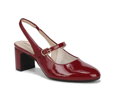 Lifestride Wide Width Trust Mary Jane Pump In Burgundy