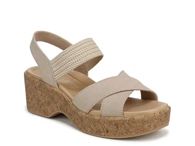 Lifestride Wide Width Verity Platform Sandal In Neutral