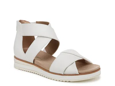 Lifestride Wide Width Zoom Platform Sandal In White