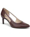 Lifestride Women's Alma Pointed Toe Dress Pumps In Burgundy