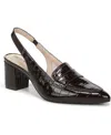 Lifestride Women's Angel Pointed Toe Block Heel Slingback Pumps In Brown