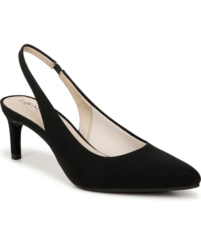 Lifestride Women's Annalise Slingback Pumps In Black Microfiber