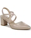 Lifestride Women's April Block Heel Ankle Strap Slingback Pumps In Neutral