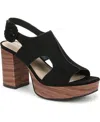 Lifestride Audra Sandal In Black Microsuede