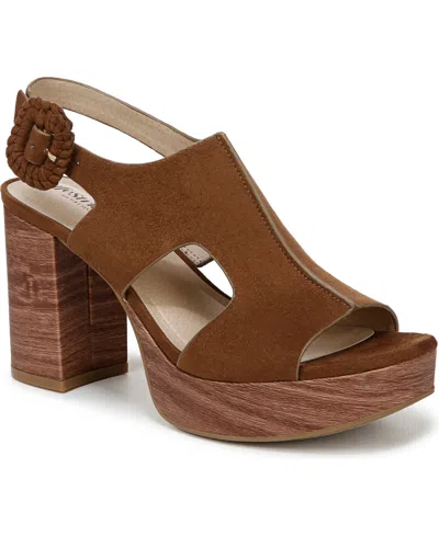 LIFESTRIDE WOMEN'S AUDRA OPEN SQUARE TOE BLOCK HEEL PLATFORM SANDALS