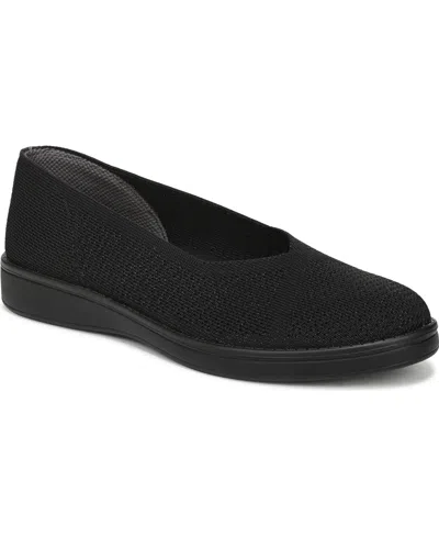 Lifestride Women's Award Washable Round Toe Ballerina Flats In Black