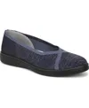 Lifestride Women's Award Washable Round Toe Ballerina Flats In Blue