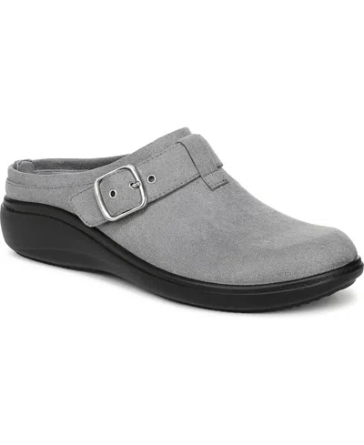 Lifestride Women's Balance Washable Round Toe Clogs In Gray