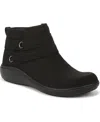 Lifestride Women's Brave Zipper Ankle Booties In Black