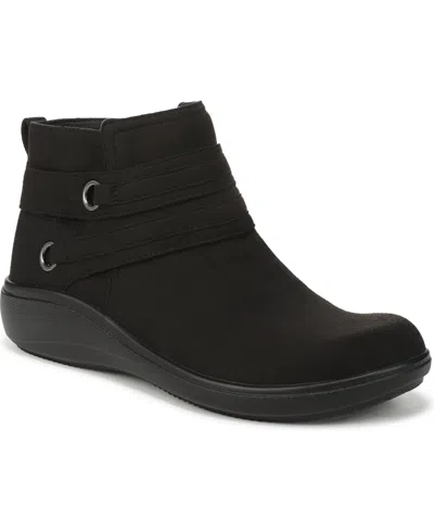 Lifestride Women's Brave Zipper Ankle Booties In Black