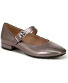 Lifestride Women's Cameo Mary Jane Ballet Flats In Pewter Faux Leather