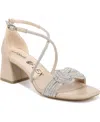 Lifestride Captivate Strappy Sandals In Tender Taupe Beige Faux Leather