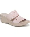 Lifestride Delight Platform Wedge Slide Sandal In Pink