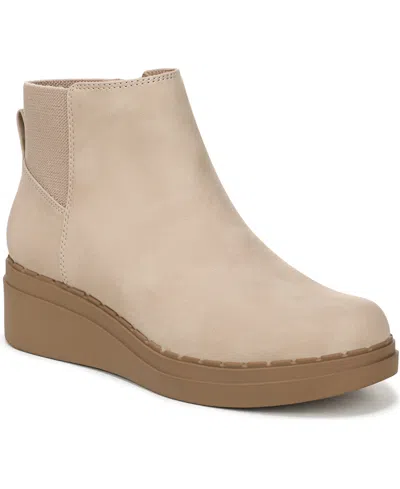 Lifestride Women's Dubliner Wedge Zip Short Boots In Brown