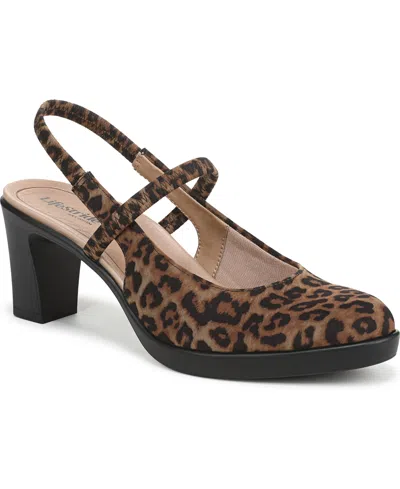 Lifestride Women's Evoke Block Heel Slingback Pumps