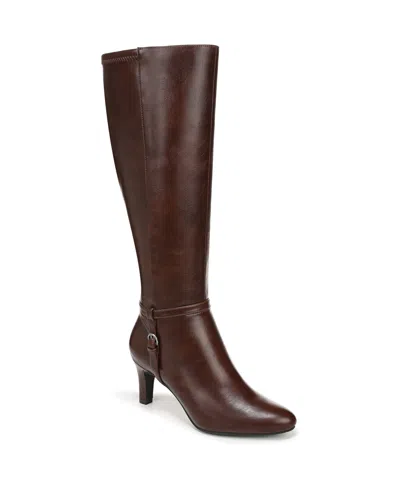 Lifestride Women's Galant Extra Wide Calf Zip Tall Dress Boots