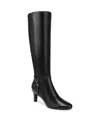 Lifestride Women's Galant Extra Wide Calf Zip Tall Dress Boots In Black