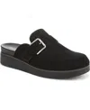 Lifestride Women's Gillian Square Toe Mule Clogs In Black