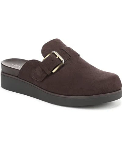 Lifestride Women's Gillian Square Toe Mule Clogs In Brown