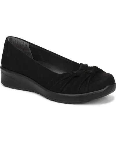 Lifestride Women's Glamour Round Toe Ballerina Flats In Black