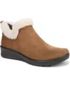 Lifestride Greatness Faux Fur Trim Bootie In Brown