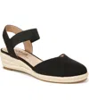 Lifestride Women's Kimmie Wedge Espadrilles In Black Canvas