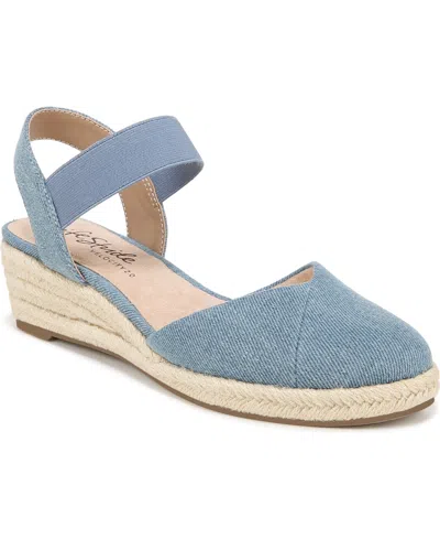 Lifestride Kimmie Espadrilles In Blue Denim Canvas
