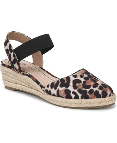 Lifestride Women's Kimmie Wedge Espadrilles In Animal Print