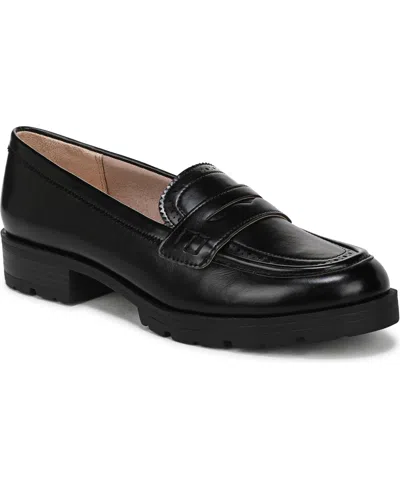 Lifestride Women's London 3 Lug Sole Penny Loafers In Black