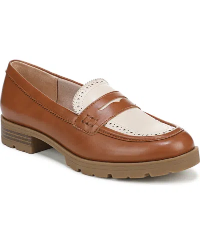 Lifestride London 3 Platform Penny Loafer In Brown