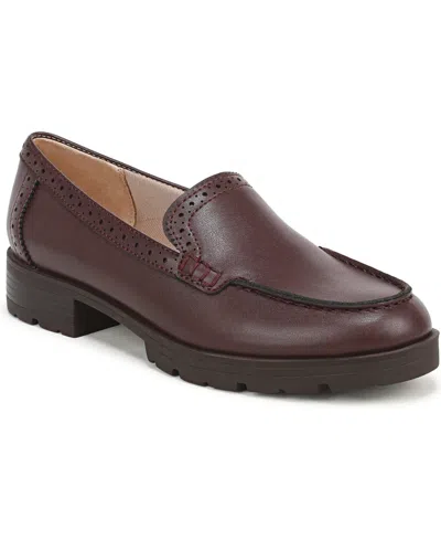 Lifestride London 4 Faux Leather Loafer In Burgundy