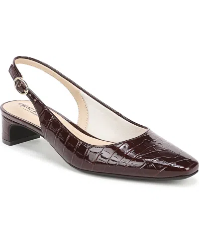 Lifestride Women's Lorena Pointed Toe Slingback Pumps In Burgundy