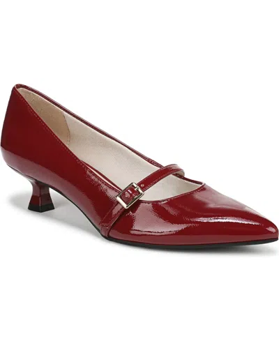 Lifestride Women's Madelyn Mary Jane Pointed Toe Kitten Heel Pumps