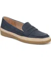 Lifestride Malta Penny Loafer In Lux Navy Faux Leather