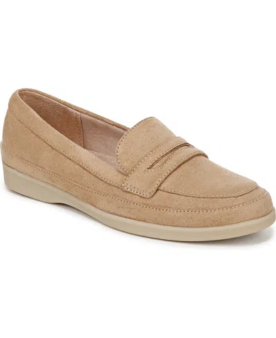 Lifestride Malta Penny Loafer In Cuoio Taupe Fabric