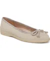 Lifestride Women's Maura Round Toe Ballerina Flats In Taupe Faux Leather