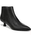 Lifestride Maya Womens Faux Leather Kitten Heel Ankle Boots In Black