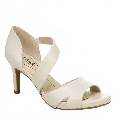 Lifestride Women's Mega Dress Heeled Sandal In Almond Milk In Multi