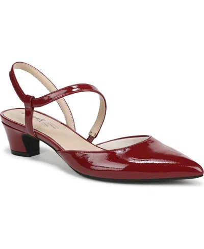 Lifestride Women's Minimalist Slingback Kitten Heel Pumps