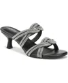 Lifestride Night Out Crystal Embellished Slide Sandal In Black