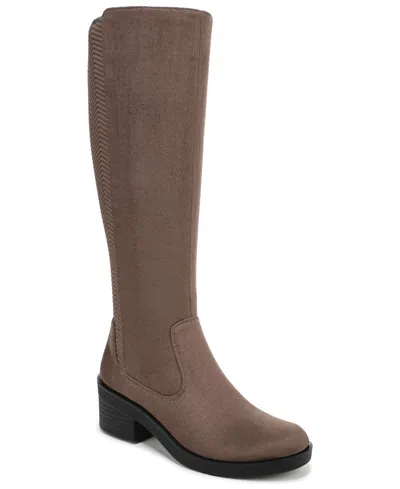Lifestride Women's Optimum Washable Zipper Tall Boots In Brown