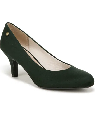Lifestride Women's Parigi Dress Pumps In Tartan Green Microfiber
